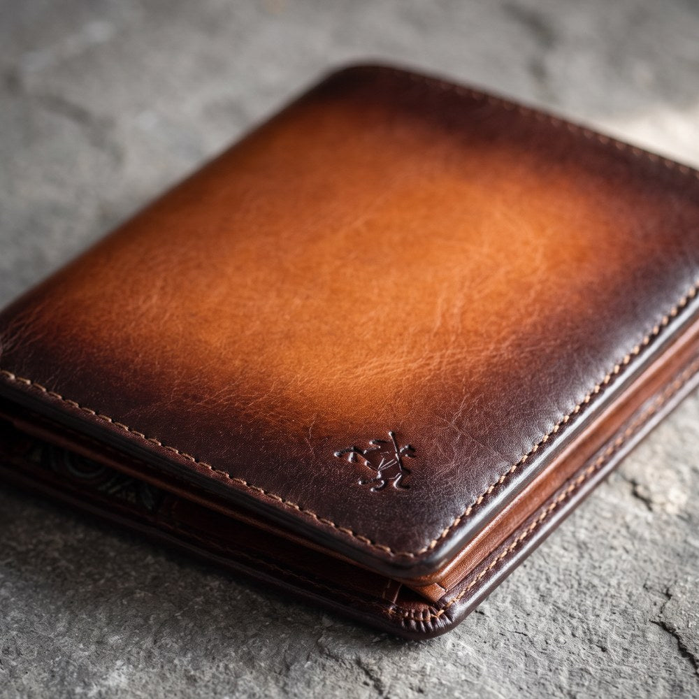 Hector Leather Wallet – Brown/Tan