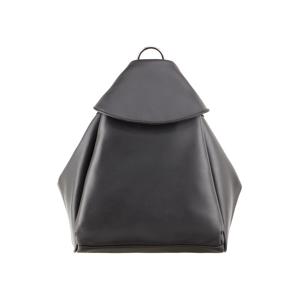 Abbie Leather Backpack – Black