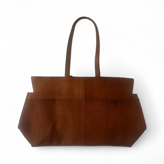 Walnut Leather Tote Bag