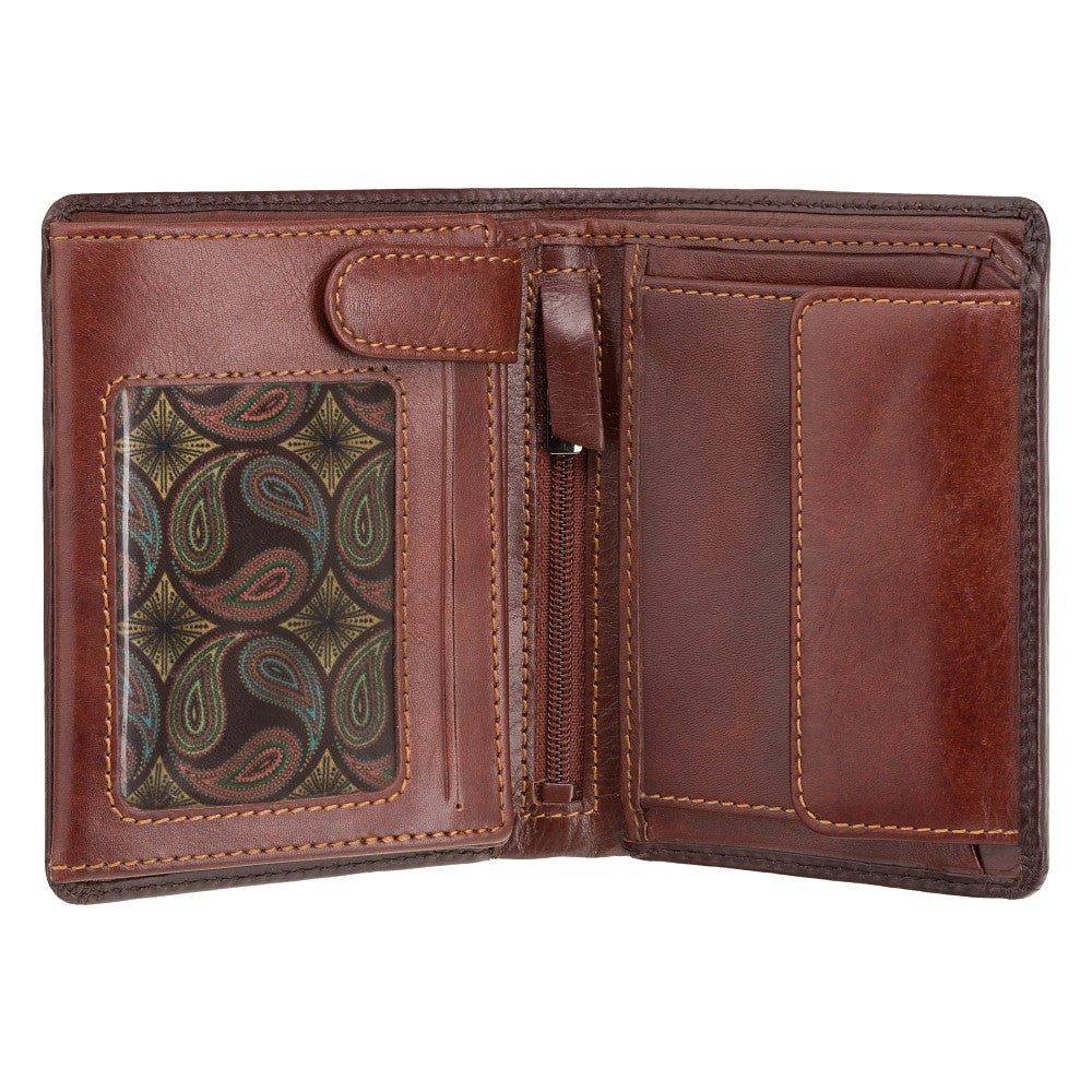 Hector Leather Wallet – Brown/Tan