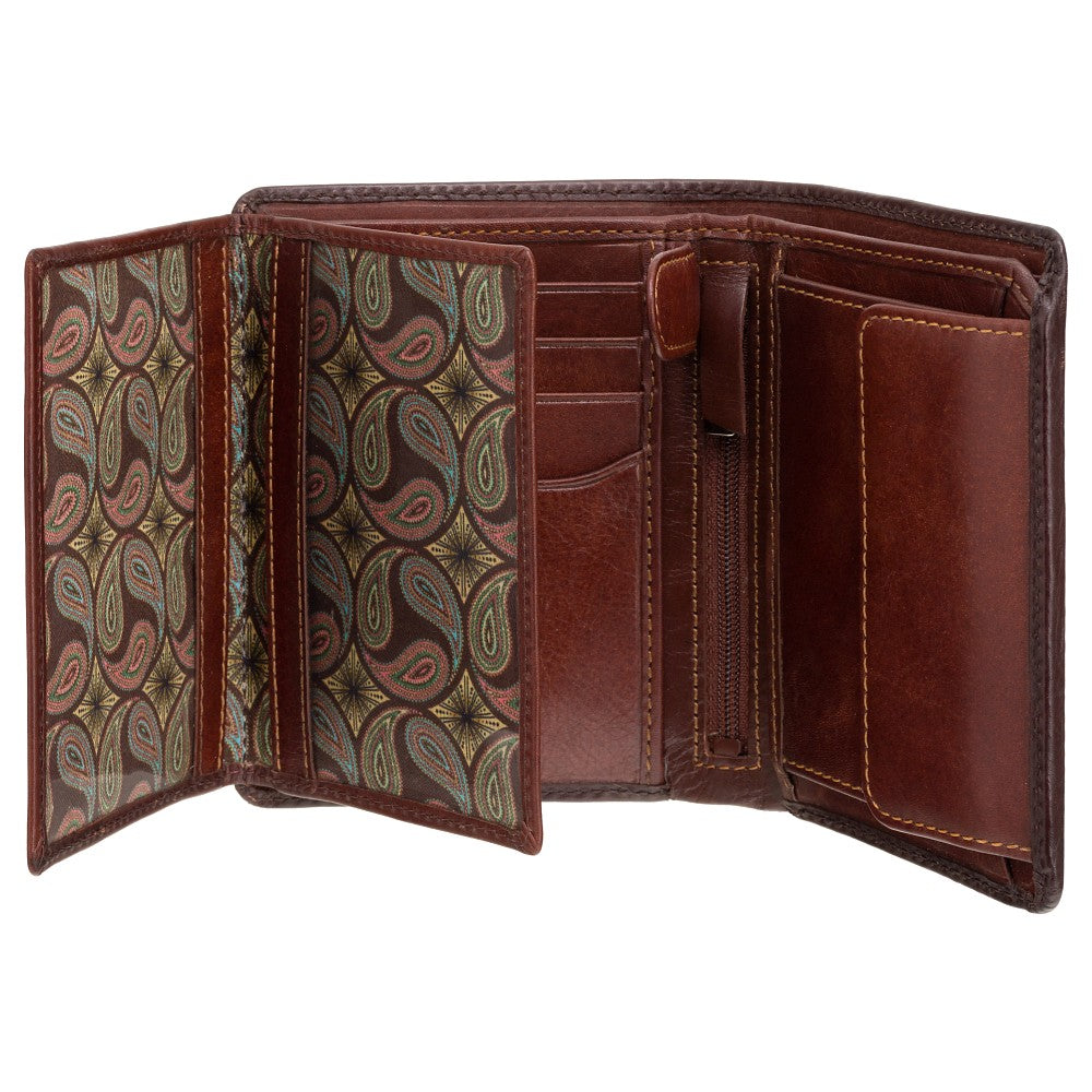 Hector Leather Wallet – Brown/Tan