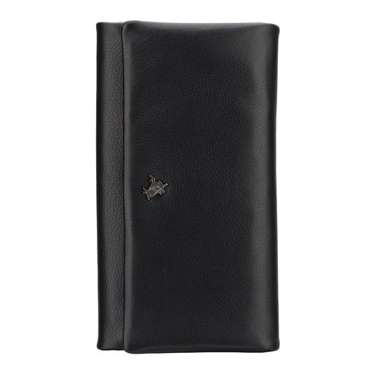 Greta Leather Purse – Black Rhumba