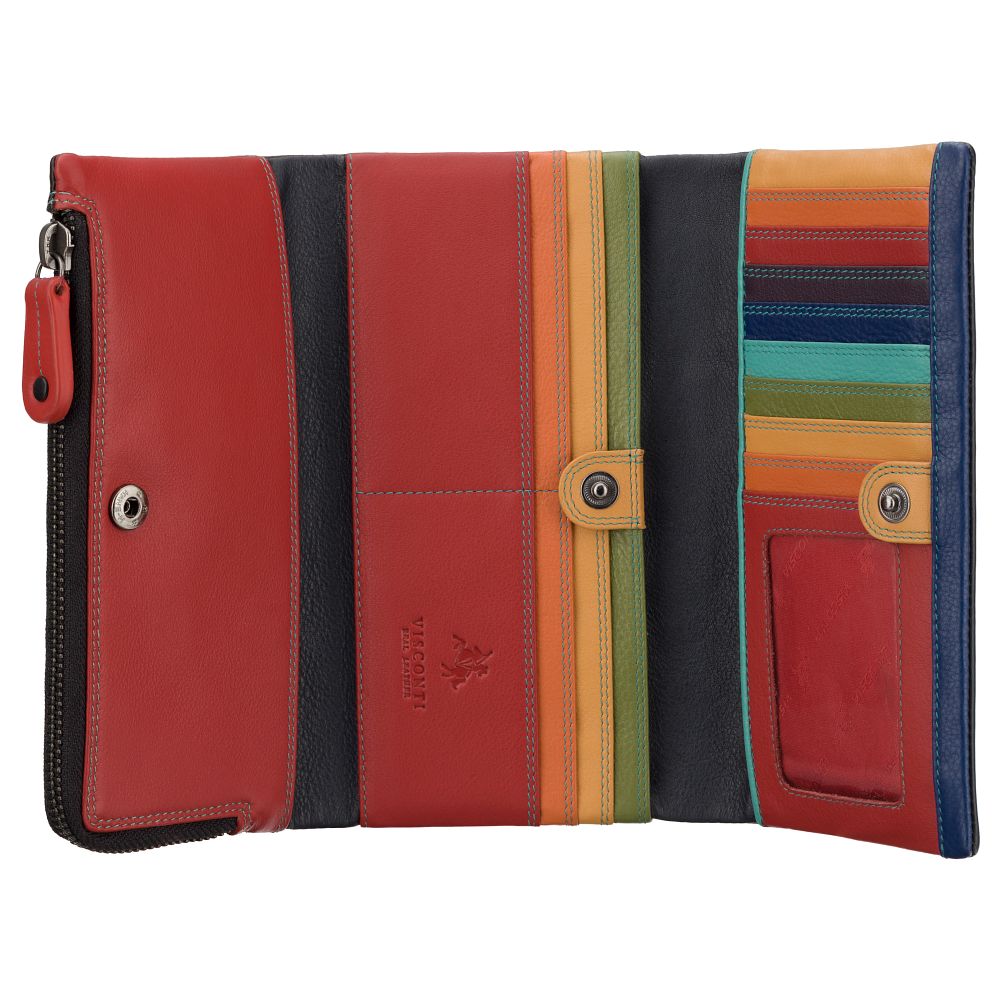 Greta Leather Purse – Black Rhumba