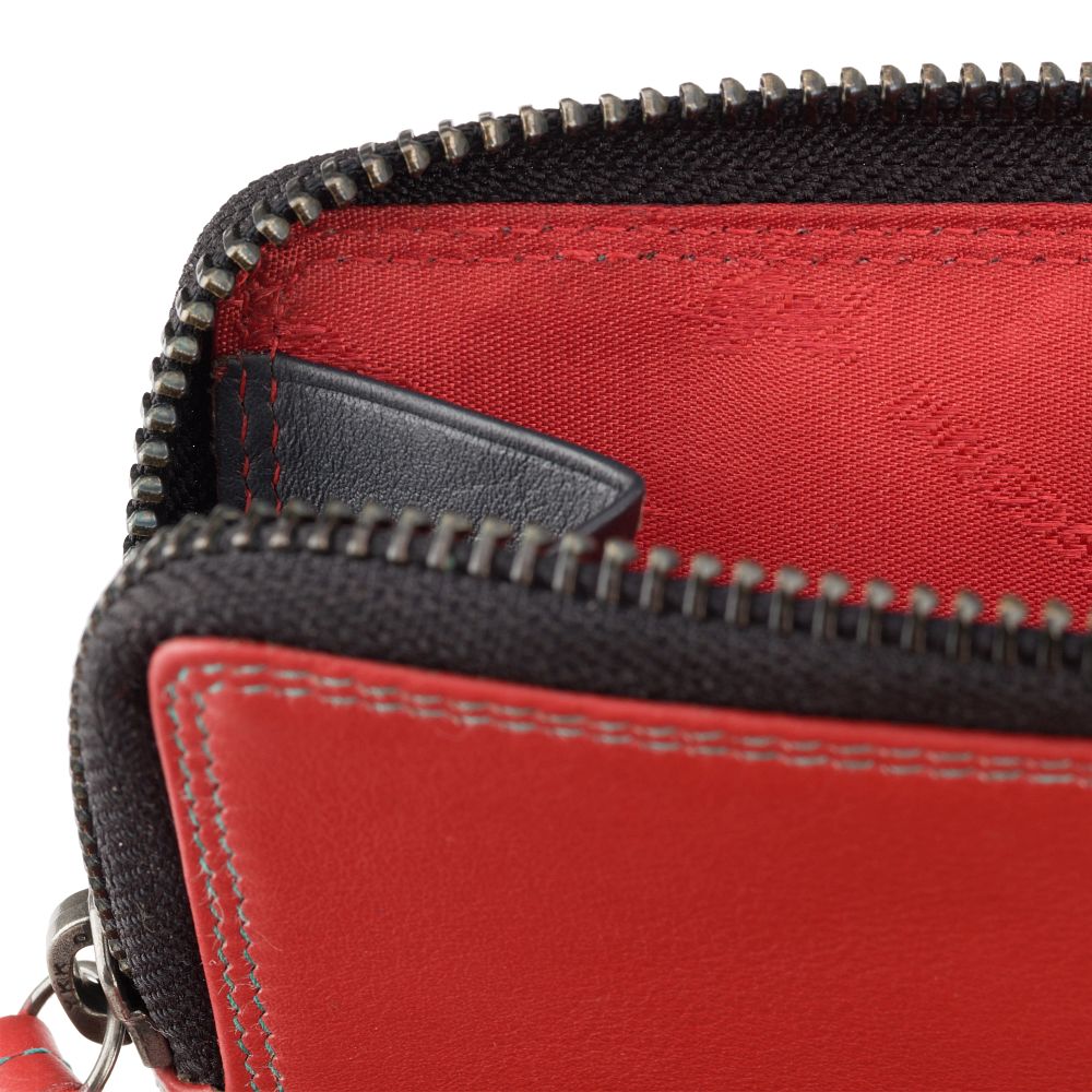Greta Leather Purse – Black Rhumba