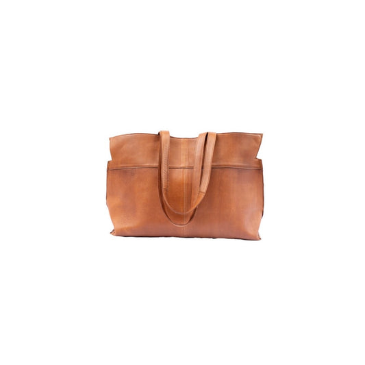 Walnut Leather Tote Bag