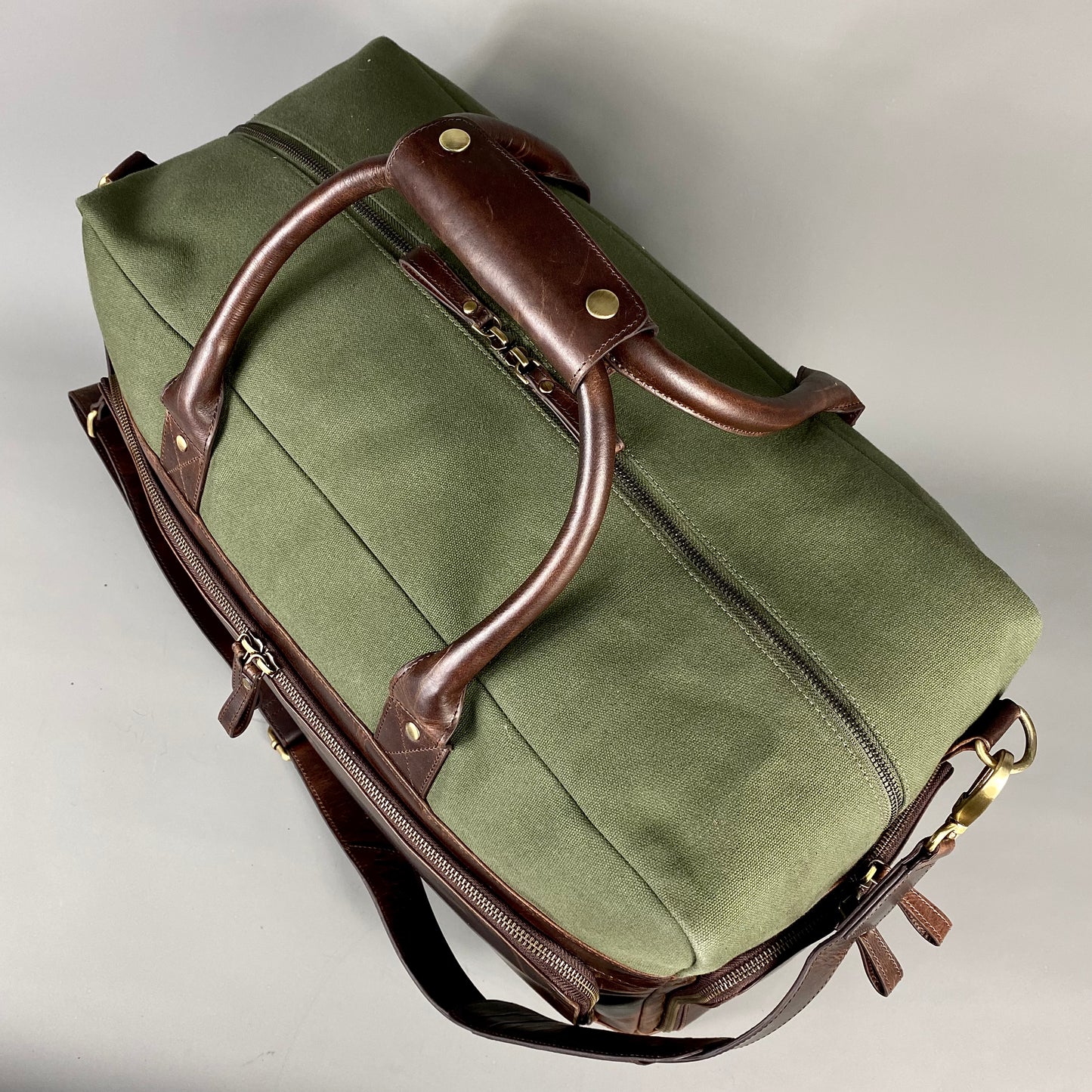 Leather & Canvas Mix Weekend Holdall