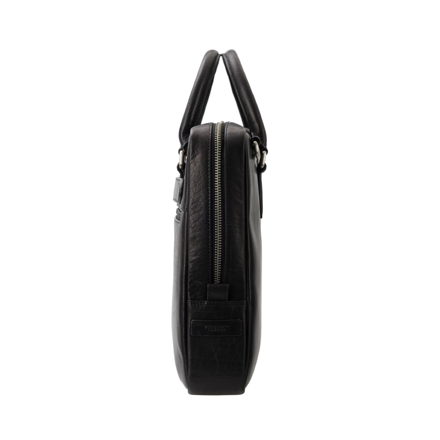 Carl Leather Laptop Bag – Black
