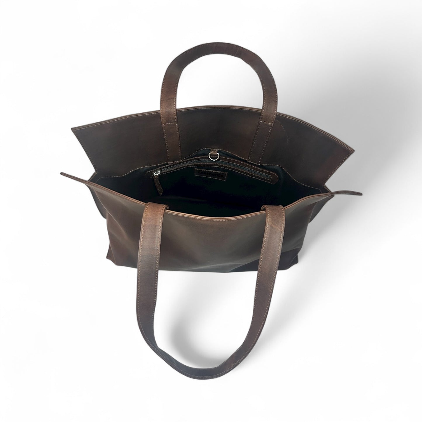 Brown Leather Tote Bag