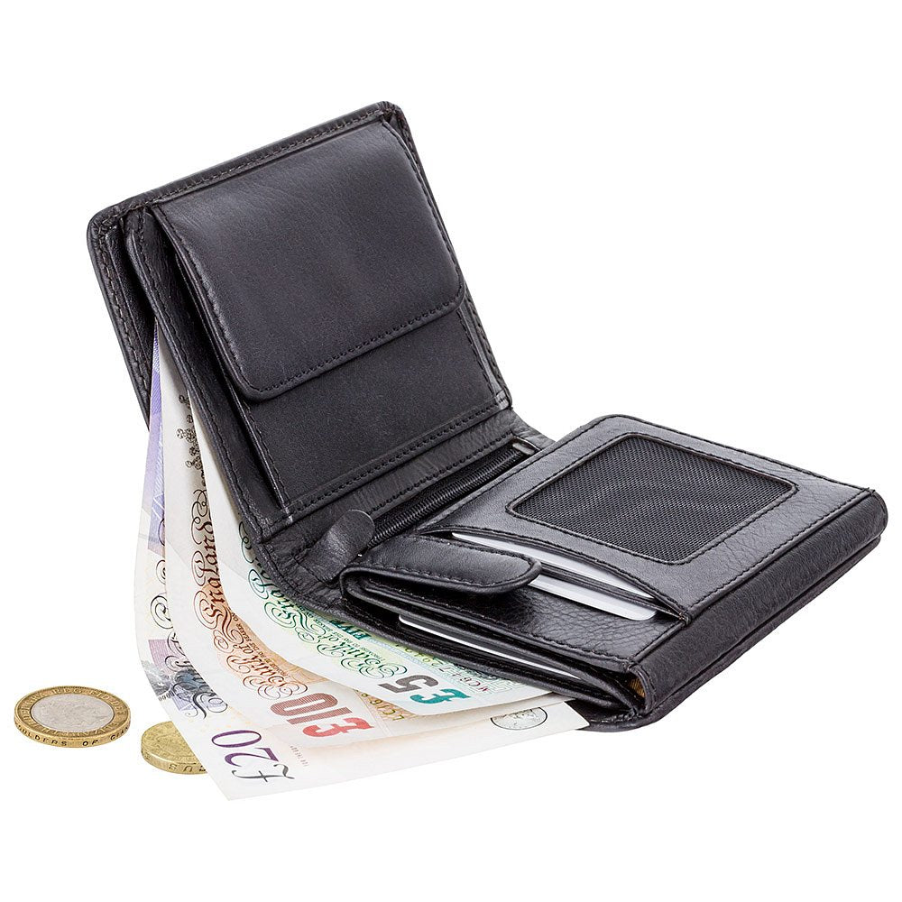 Lucca Leather Wallet – Black