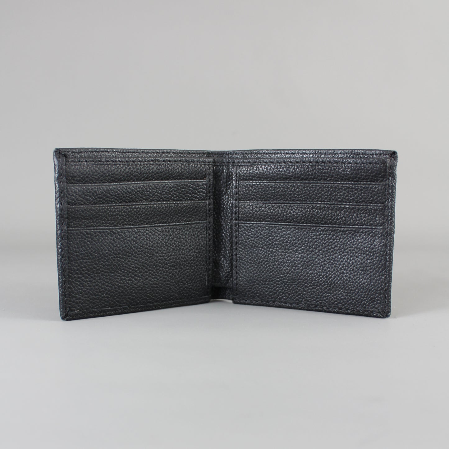 LeatherCo Black Leather Wallet And Card Holder