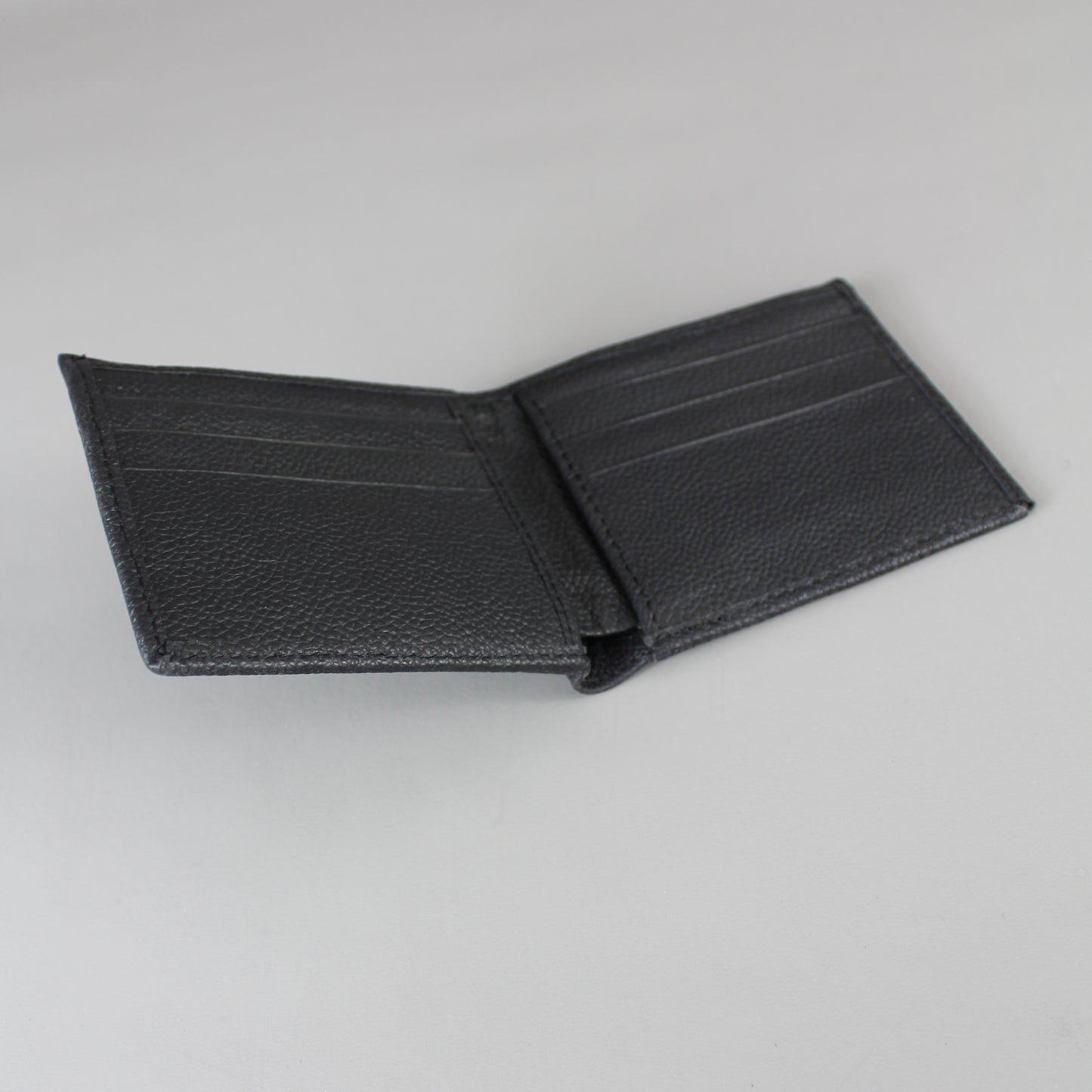 LeatherCo Black Leather Wallet And Card Holder